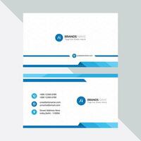 Modern Professional Business Card, Creative And Simple Business Visiting Card, Business Card Design Template Free Vector