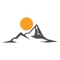 Mountain logo icon design vector