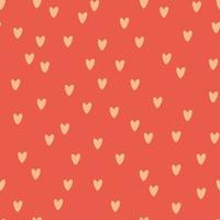 Minimalist seamless pattern in flat style for valentine's day vector