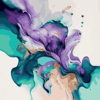 Marble texture design, colorful multicolored marble surface, curved lines, bright abstract design background - Vector