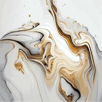 diseño de textura de mármol, superficie de mármol de oro blanco colorido, líneas curvas, diseño de fondo abstracto brillante - vector