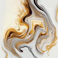 diseño de textura de mármol, superficie de mármol de oro blanco colorido, líneas curvas, diseño de fondo abstracto brillante - vector