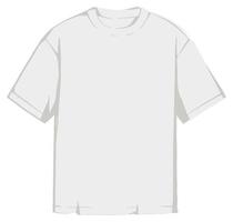 camiseta minimalista de moda, estilo de ropa básica vector