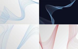 modern wave curve abstract presentation background Pack vector