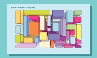 espacio de copia de plantilla de fondo de capa rectangular geométrica para póster, pancarta o diseño relacionado con el arte vector