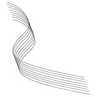 Abstract curved lines. Vector illustration for design