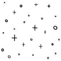 patrón gráfico abstracto con cruces y tac-toes. vector