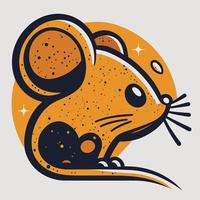 Cartoon mouse. Vector illustration of a cute cartoon mouse. Cartoon mouse