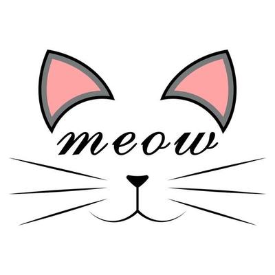 World Cat Day concept. Vector illustration of a top looking funny black cat. Pastel yellow color background. Banner, for the web, social networks.