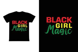 Black Girl Magic. Women's day t-shirt design template. vector