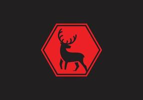 this is a deer logo design vector