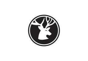 this is a deer logo design vector