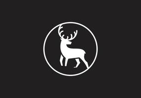 this is a deer logo design vector