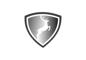 this is a deer logo design vector