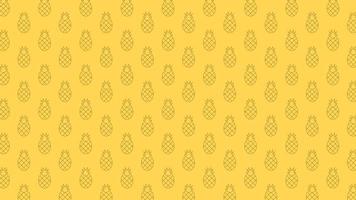 pineapple pattern background design vector illustration. Pineapple background design, Wall art. Pattern design vector.