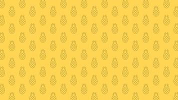 pineapple pattern background design vector illustration. Pineapple background design, Wall art. Pattern design vector.