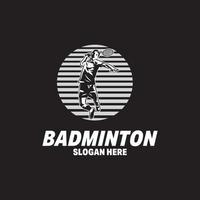 Badminton Smash Logo Design Inspiration vector