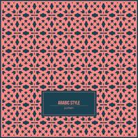 abstract pattern with arabic style and dark background vector
