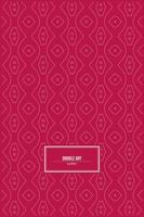 simple doodle art pattern with beautiful red background vector