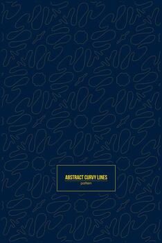 abstract curvy lines pattern with bold dark background vector