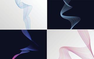 modern wave curve abstract presentation background Pack vector