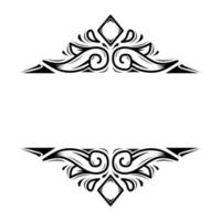 black and white ornamental frame vector
