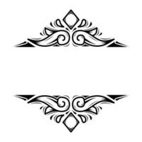 black and white ornamental frame vector