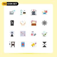 16 Creative Icons Modern Signs and Symbols of target success detergent trick magic Editable Pack of Creative Vector Design Elements