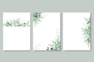 Beautiful Watercolor Floral Wedding Card template