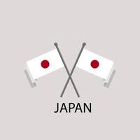 JAPAN country flag and map. vectors