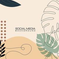 Social media post minimalist, square vector