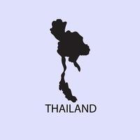 map of thailand with the image of the national flag vector