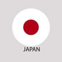 bandera y mapa del país de japón. vectores