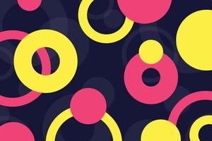 pink and yellow circles vector background