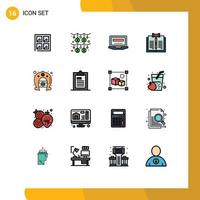16 Creative Icons Modern Signs and Symbols of festival records computer law copyright Editable Creative Vector Design Elements