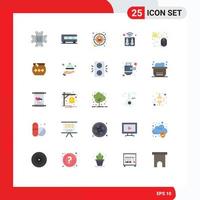 User Interface Pack of 25 Basic Flat Colors of pay technology selection speaker house Editable Vector Design Elements