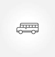 school bus icon vector illustration logo template for many purpose. Isolated on white background.