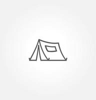 tent icon vector illustration logo template for many purpose. Isolated on white background.