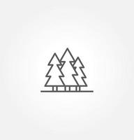 tree icon vector illustration logo template for many purpose. Isolated on white background.