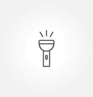 flashlight icon vector illustration logo template for many purpose. Isolated on white background.