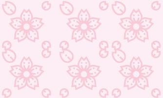 cherry blossom sakura seamless pattern background vector