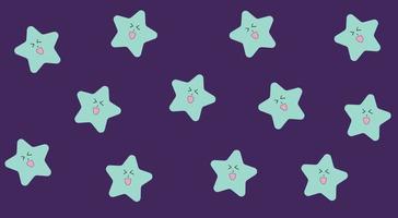 Cute Stars Background Free Vector