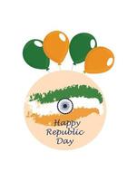 vector libre de celebración del día de la república india