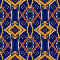 Geometric ethnic pattern with square triangle diagonal abstract ornament design for clothing fabric textiles printing, handcraft, embroidery, carpet, curtain, batik, wallpaper wrapping, vector drawing