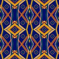 Geometric ethnic pattern with square triangle diagonal abstract ornament design for clothing fabric textiles printing, handcraft, embroidery, carpet, curtain, batik, wallpaper wrapping, vector drawing