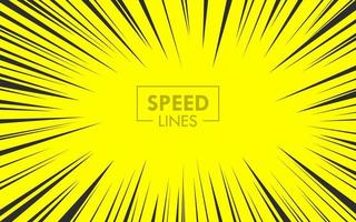 Anime Motion Speed Lines Background Element Vector Illustration