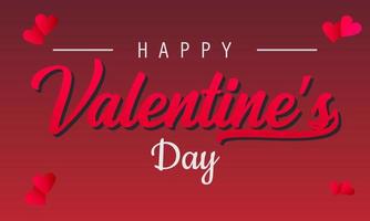 Valentines day background design 2023 vector