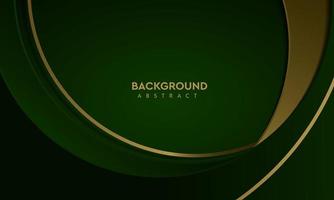 Luxury Green Background With a golden color combination abstract geometric vector