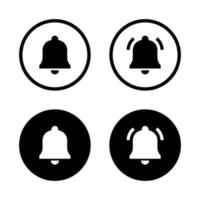 Ringing bell, alarm icon vector. Notification alert sign symbol vector