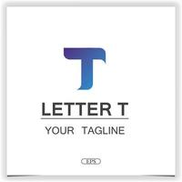letter t logo premium elegant template design vector eps 10